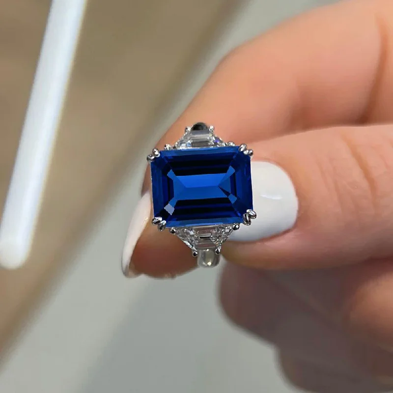 Men's Malachite Engagement Rings in 14K Gold with a Carved Stone Centerpiece6 Carat Emerald Shape Three Stone Blue Sapphire Engagement Ring Men's Malachite Engagement Rings in 14K Gold with a Carved Stone Centerpiece6 Carat Emerald Shape Three Stone Blue Sapphire Engagement Ring