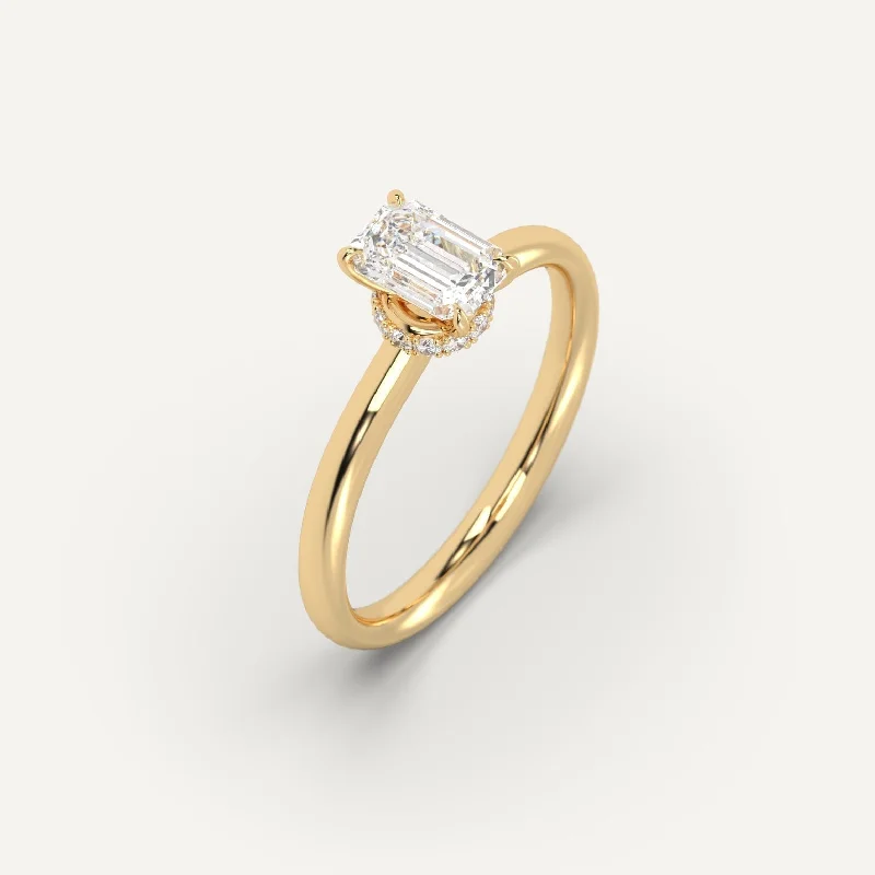 Men's Peridot Engagement Rings in 14K Gold - Filled Metal with a Micro - Pave Setting1 carat Emerald Cut Diamond Ring Men's Peridot Engagement Rings in 14K Gold - Filled Metal with a Micro - Pave Setting1 carat Emerald Cut Diamond Ring