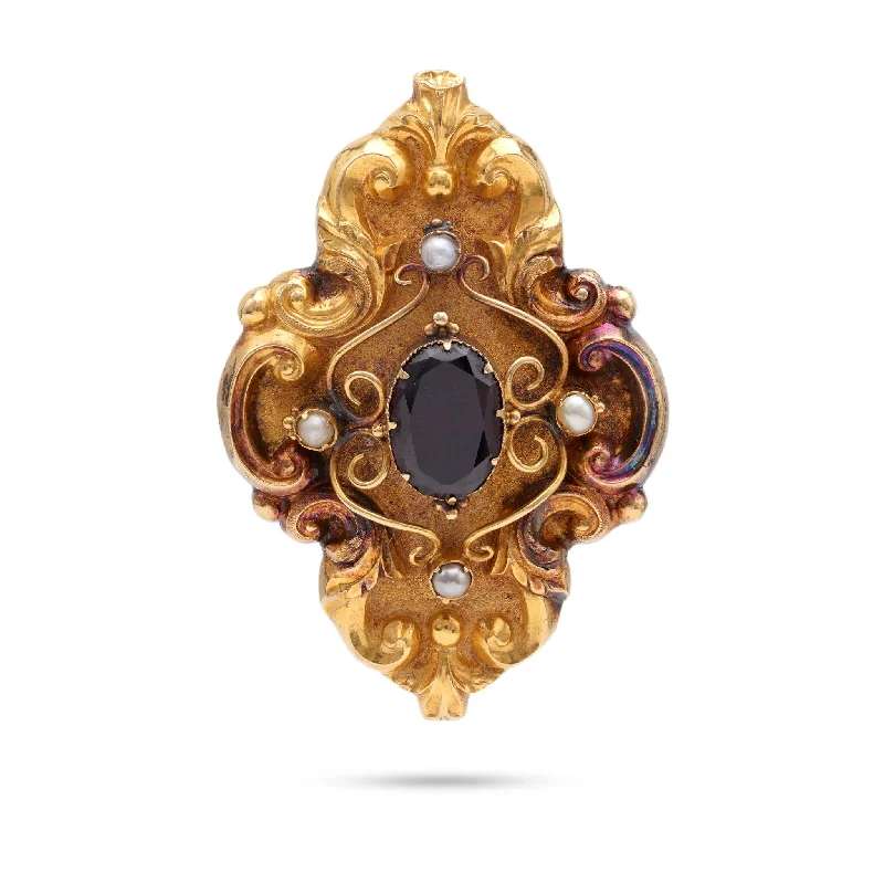 Asscher - cut diamond engagement ring with a pavé - set eternity band in platinumVictorian Red Garnet Pearl Gold Mourning Jewelry Brooch Asscher - cut diamond engagement ring with a pavé - set eternity band in platinumVictorian Red Garnet Pearl Gold Mourning Jewelry Brooch