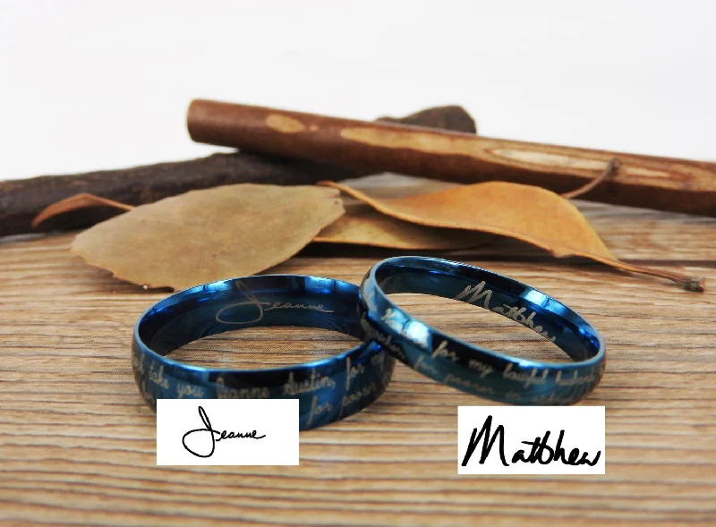 Men's animal - print rings with leopard or snake patternsHandmade Handwriting rings, Signature rings, Initial ring, Personalized ring, Matching Wedding Bands, Titanium Couple Rings Set Men's animal - print rings with leopard or snake patternsHandmade Handwriting rings, Signature rings, Initial ring, Personalized ring, Matching Wedding Bands, Titanium Couple Rings Set
