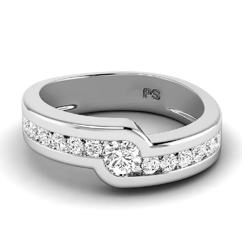 Men's kinetic rings with moving parts0.60 CT Round Cut Diamonds - Mens Wedding Band Men's kinetic rings with moving parts0.60 CT Round Cut Diamonds - Mens Wedding Band