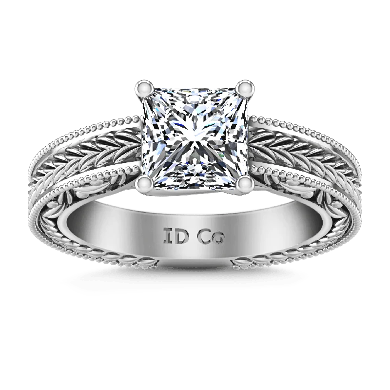 Stackable Gemstone Rings for Women in Amethyst, Sapphire, and EmeraldSolitaire Princess Cut Diamond Engagement Ring Rowan 14K White Gold Stackable Gemstone Rings for Women in Amethyst, Sapphire, and EmeraldSolitaire Princess Cut Diamond Engagement Ring Rowan 14K White Gold