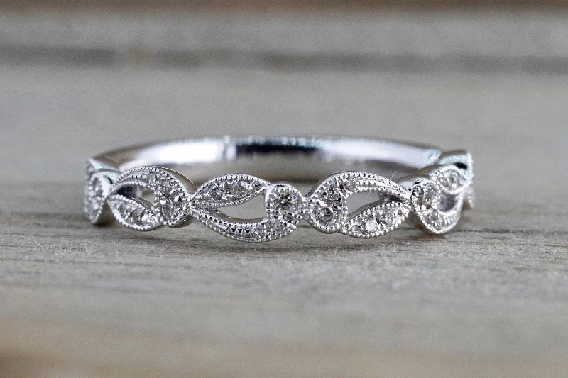 Men's citrine - studded rings for a sunny yellow shade14k White Gold Diamond Milgrain Etched Floral Vintage Pave Ring Men's citrine - studded rings for a sunny yellow shade14k White Gold Diamond Milgrain Etched Floral Vintage Pave Ring