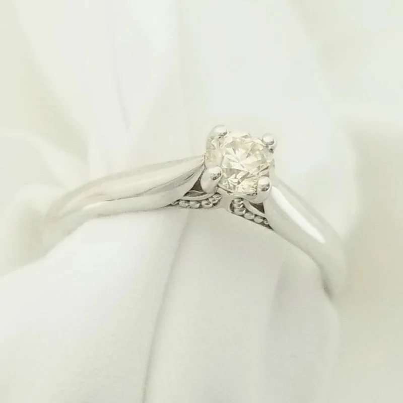 Enamel - Coated Women's Rings in Bright, Bold ColorsWhite Gold Diamond Four Claw Engagement Ring Enamel - Coated Women's Rings in Bright, Bold ColorsWhite Gold Diamond Four Claw Engagement Ring