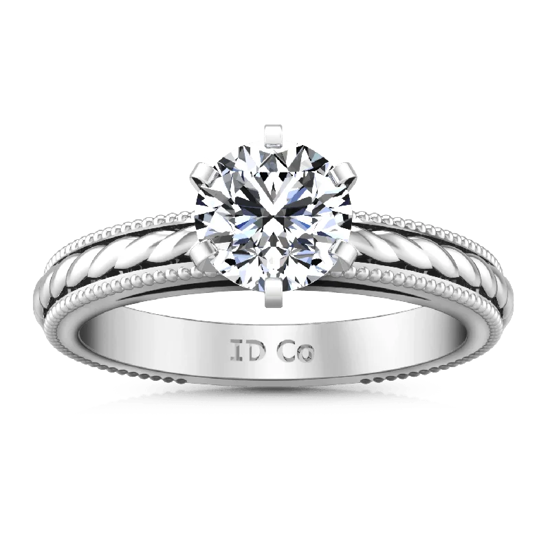 Adjustable Ring Sizes for Women's Rings in Stainless SteelRound Diamond Solitaire Engagement Ring Janet 14K White Gold Adjustable Ring Sizes for Women's Rings in Stainless SteelRound Diamond Solitaire Engagement Ring Janet 14K White Gold