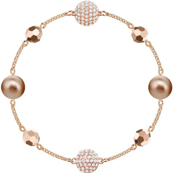 Swarovski Remix Multi-coloured Rose Gold Plated Strand Bracelet