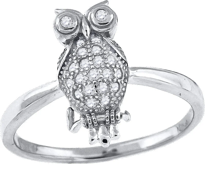 Statement - Making Fashion Rings in Gold - Plated Brass with Oversized Cubic Zirconia StonesKeene Jewelers 925 Sterling Silver Womens Cubic-Zirconia Owl Bird Fashion Ring Statement - Making Fashion Rings in Gold - Plated Brass with Oversized Cubic Zirconia StonesKeene Jewelers 925 Sterling Silver Womens Cubic-Zirconia Owl Bird Fashion Ring