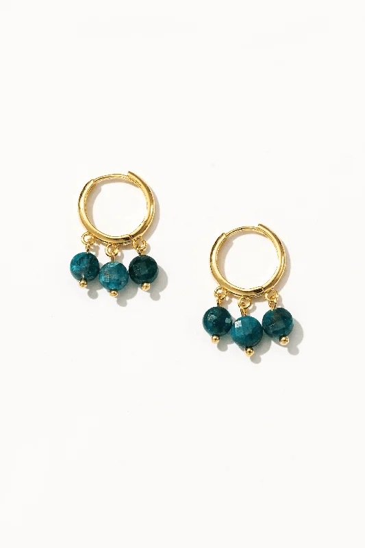 Minimalist hoop earringsApatite Trio Drop Earrings