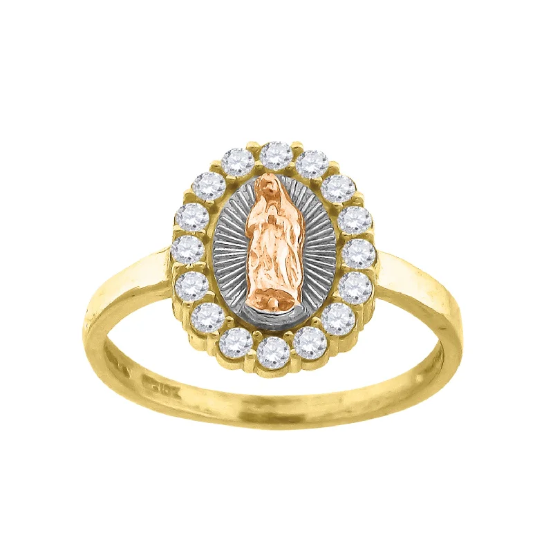 Rhinestone - Embellished Fashion Rings in Silver - Tone Metal for a Glamorous TouchKeene Jewelers 14kt Gold Womens Tri-color CZ Guadalupe Mary SZ7 Religious Ring Band Rhinestone - Embellished Fashion Rings in Silver - Tone Metal for a Glamorous TouchKeene Jewelers 14kt Gold Womens Tri-color CZ Guadalupe Mary SZ7 Religious Ring Band