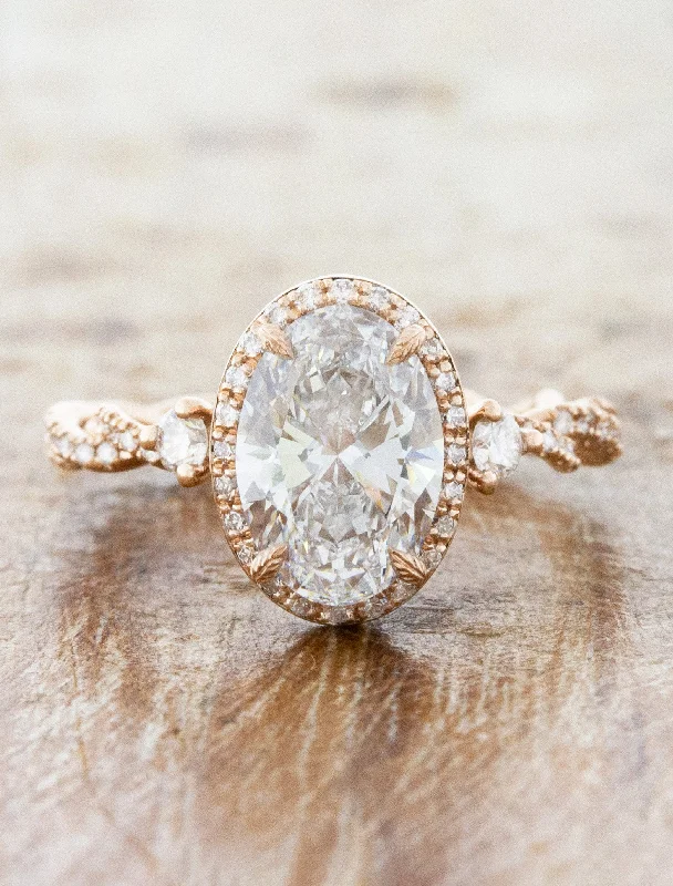 Men's Peridot Engagement Rings in 14K Gold - Filled Metal with a Micro - Pave SettingDory - 1.60ct Oval Lab Grown Diamond Men's Peridot Engagement Rings in 14K Gold - Filled Metal with a Micro - Pave SettingDory - 1.60ct Oval Lab Grown Diamond