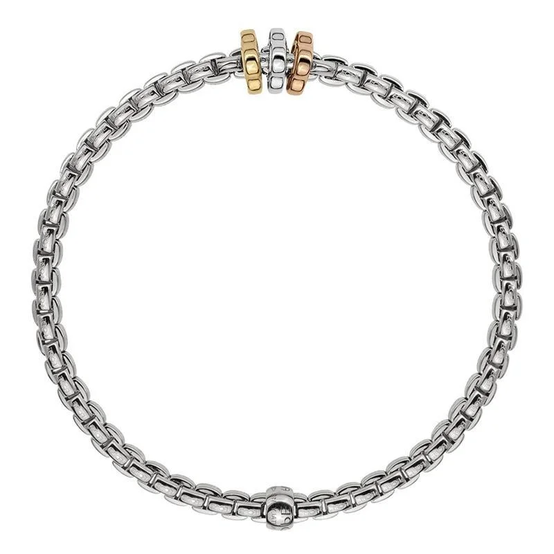 Fope Eka Tiny 18ct White Gold Bracelet