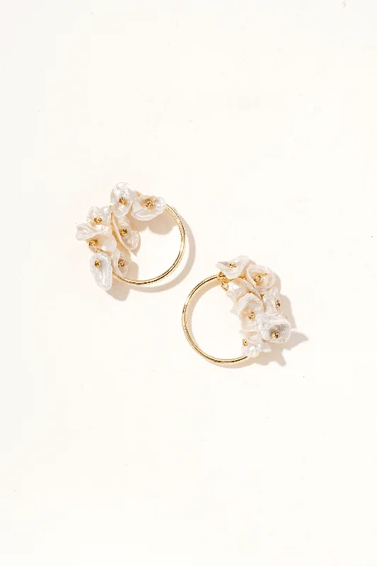 Silver hoop earringsVesperine Keshi Pearl Hoop Earrings