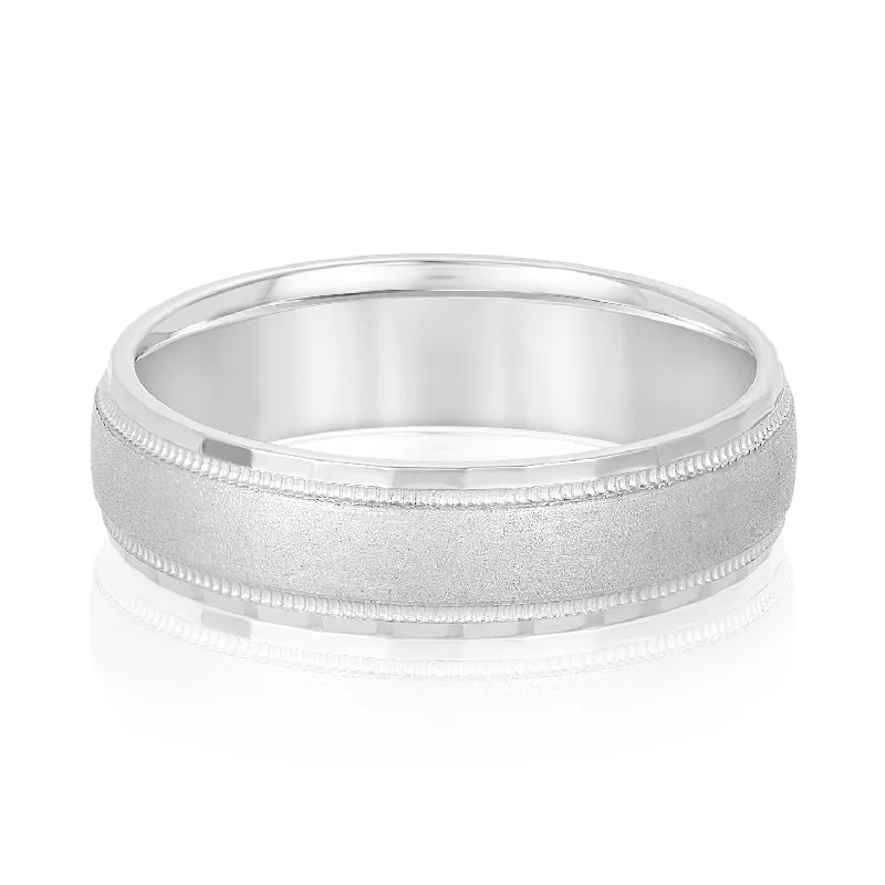 Men's kinetic rings with moving partsMen's Band Brushed Center with Milgrain and Step Cut Edges Men's kinetic rings with moving partsMen's Band Brushed Center with Milgrain and Step Cut Edges