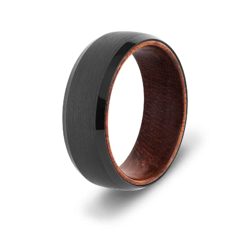 Men's infinity - symbol rings for a romantic meaningMen's Wood Inlay Tungsten Ring Men's infinity - symbol rings for a romantic meaningMen's Wood Inlay Tungsten Ring