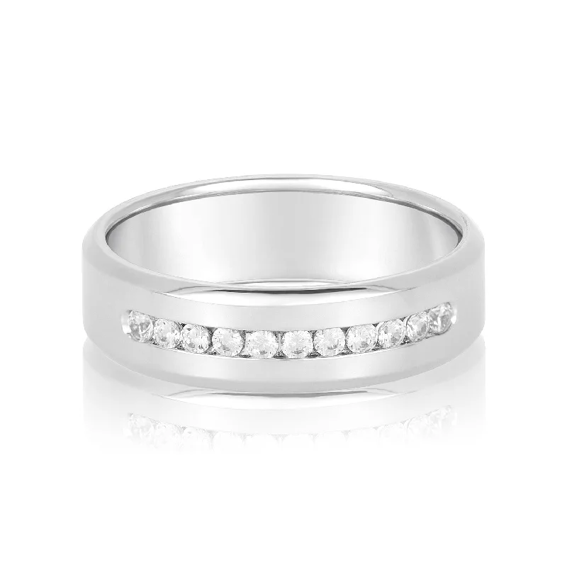 Men's Celtic - pattern rings with intricate designsChannel Set Diamond Classic Men's Band Men's Celtic - pattern rings with intricate designsChannel Set Diamond Classic Men's Band