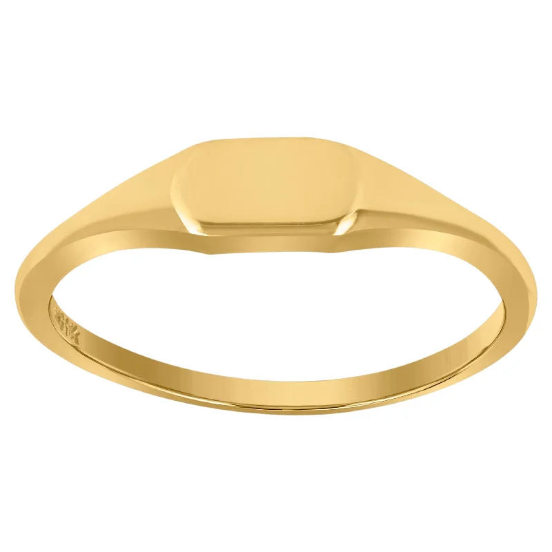Pearl - Adorned Fashion Rings in Gold - Tone Alloy for a Sophisticated LookKeene Jewelers 10Kt Yellow Gold Womens Engraveable Signet Rings Pearl - Adorned Fashion Rings in Gold - Tone Alloy for a Sophisticated LookKeene Jewelers 10Kt Yellow Gold Womens Engraveable Signet Rings