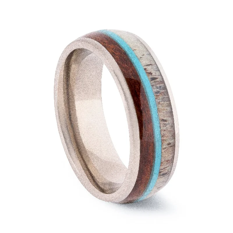 Adjustable - Size Titanium Rings to Fit Different Finger SizesThe Woodland | 8MM Adjustable - Size Titanium Rings to Fit Different Finger SizesThe Woodland | 8MM