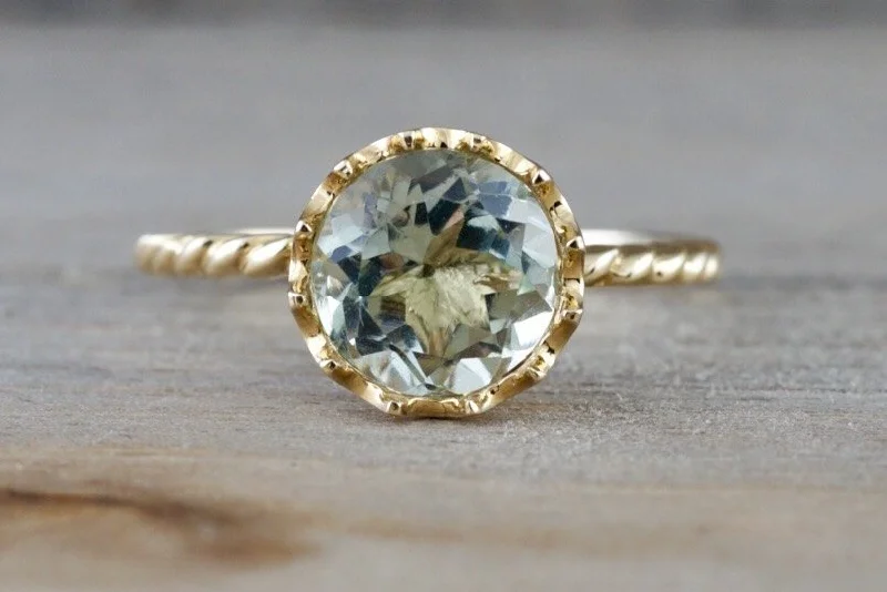 Men's infinity - symbol rings for a romantic meaningMelrose 14k Yellow Gold 8mm Round Green Amethyst Engagement Ring Crown Vintage Design Rope Classic February Birthstone Men's infinity - symbol rings for a romantic meaningMelrose 14k Yellow Gold 8mm Round Green Amethyst Engagement Ring Crown Vintage Design Rope Classic February Birthstone