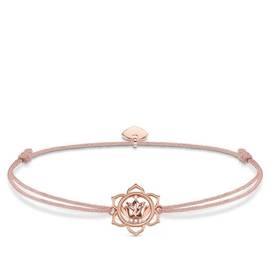 Thomas Sabo Little Secrets Rose Gold Pink Lotus Bracelet