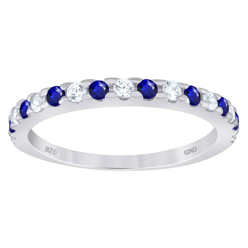 LED - Lit Fashion Rings in Plastic with Color - Changing Effects for a Futuristic LookKeene Jewelers 925 Sterling Silver Womens White Royal Blue Cubic-Zirconia Ring Size 7 LED - Lit Fashion Rings in Plastic with Color - Changing Effects for a Futuristic LookKeene Jewelers 925 Sterling Silver Womens White Royal Blue Cubic-Zirconia Ring Size 7