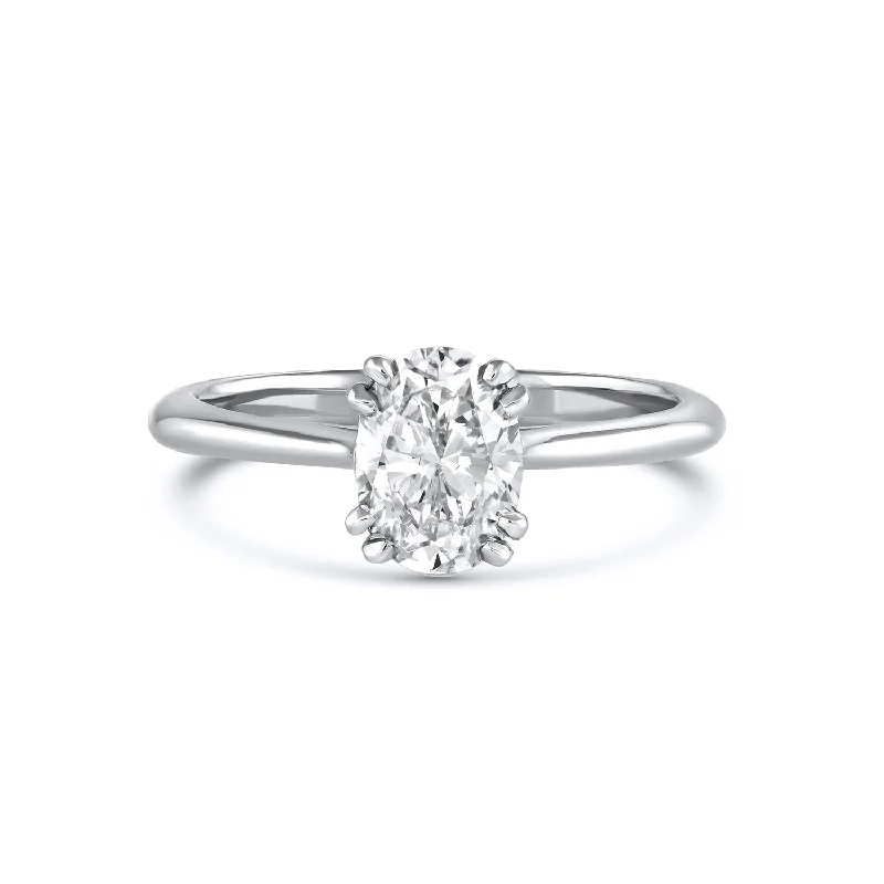 Eva Oval Solitaire Ring