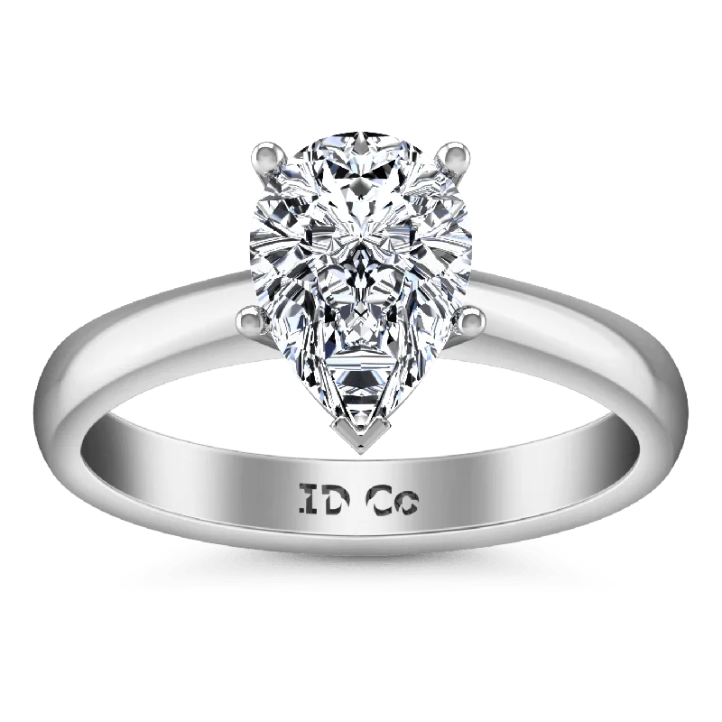 Women's Infinity Symbol Rings in Rose Gold for a Romantic TouchSolitaire Pear Diamond Engagement Ring Hillary 14K White Gold Women's Infinity Symbol Rings in Rose Gold for a Romantic TouchSolitaire Pear Diamond Engagement Ring Hillary 14K White Gold