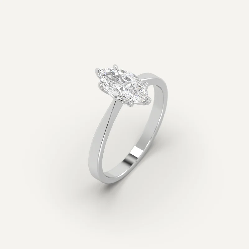 Men's Sapphire Engagement Rings in 18K White Gold with Pave Diamond Accents1 carat Marquise Cut Diamond Ring Men's Sapphire Engagement Rings in 18K White Gold with Pave Diamond Accents1 carat Marquise Cut Diamond Ring