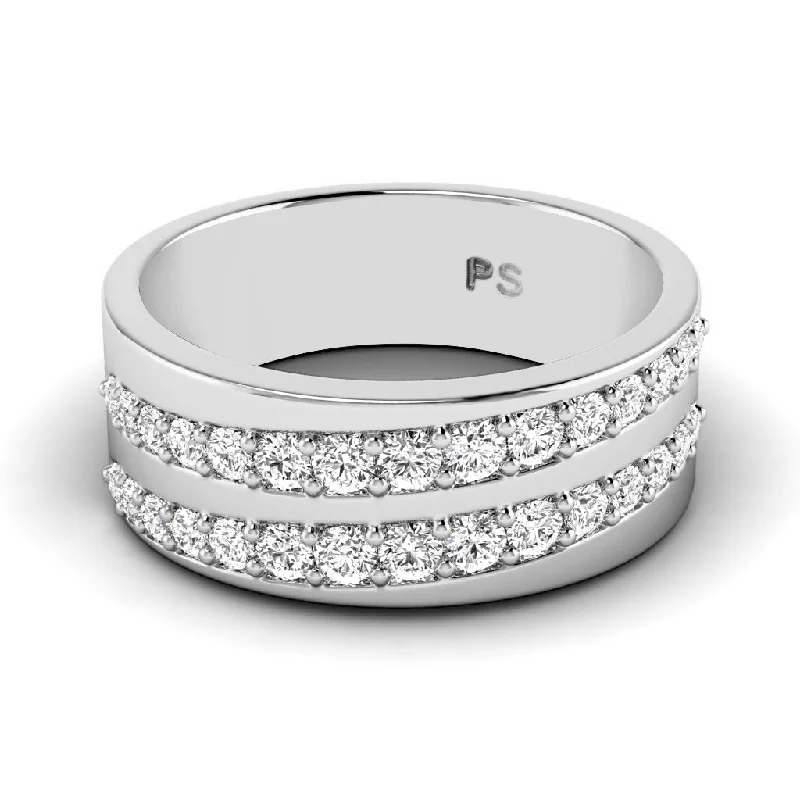 Men's cross - shaped rings for a religious statement0.80 CT Round Cut Diamonds - Mens Wedding Band Men's cross - shaped rings for a religious statement0.80 CT Round Cut Diamonds - Mens Wedding Band