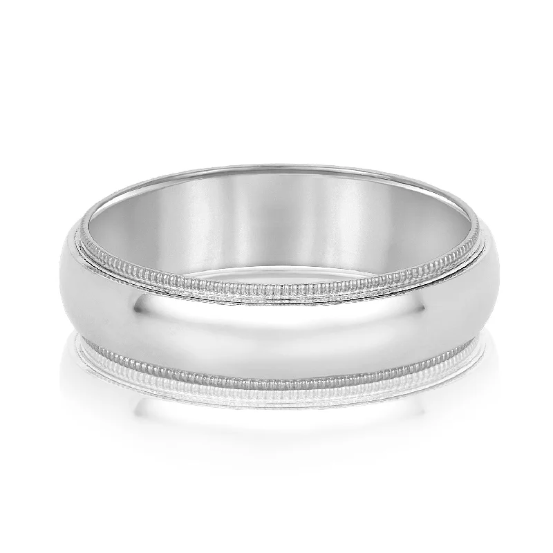 Men's tungsten carbide rings with a brushed textureDomed Milgrain Classic Men's Wedding Band Comfort Fit Men's tungsten carbide rings with a brushed textureDomed Milgrain Classic Men's Wedding Band Comfort Fit