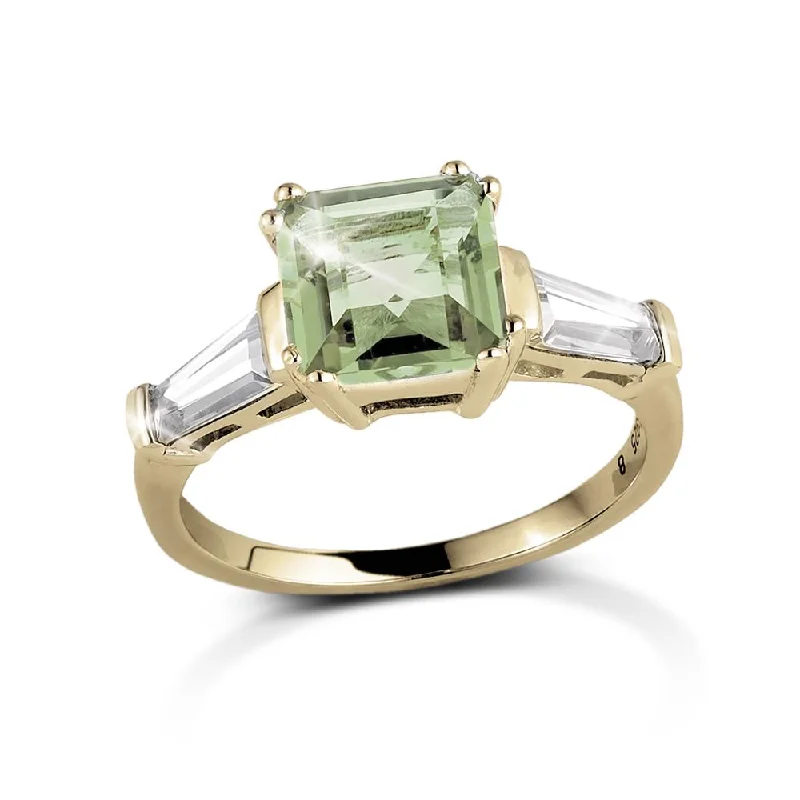 Adjustable Ring Sizes for Women's Rings in Stainless SteelDecadence Gem Ring Green Amethyst Adjustable Ring Sizes for Women's Rings in Stainless SteelDecadence Gem Ring Green Amethyst