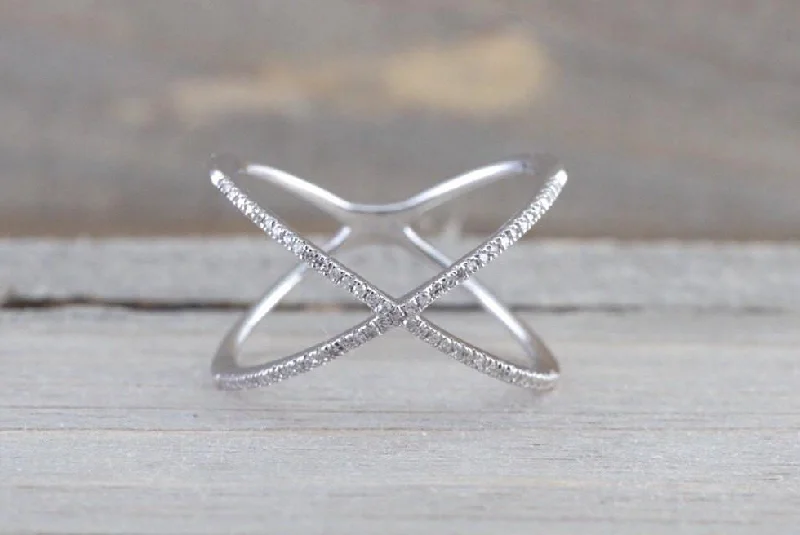 Men's hematite - ring for a metallic gray lusterX Cross 14k White Gold Diamond Adjustable Love Promise Ring Band Shaped Large Fashion 0.15 carats Men's hematite - ring for a metallic gray lusterX Cross 14k White Gold Diamond Adjustable Love Promise Ring Band Shaped Large Fashion 0.15 carats