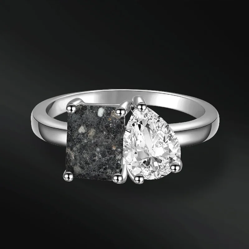 Enamel - Coated Women's Rings in Bright, Bold ColorsMoon Obsession Ring - Authentic Lunar Meteorite in Gold | Moissanite Gemstone | D-Color VVS1 Clarity Enamel - Coated Women's Rings in Bright, Bold ColorsMoon Obsession Ring - Authentic Lunar Meteorite in Gold | Moissanite Gemstone | D-Color VVS1 Clarity