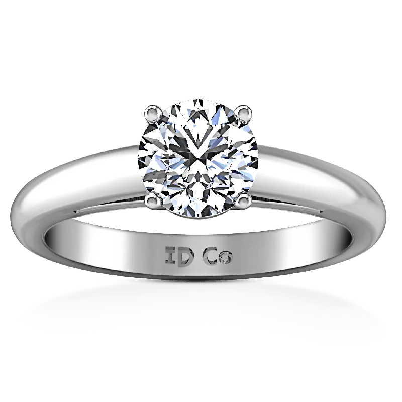 Women's Rings with Hidden Compartments for Secret KeepsakesRound Diamond Solitaire Engagement Ring Avant 14K White Gold Women's Rings with Hidden Compartments for Secret KeepsakesRound Diamond Solitaire Engagement Ring Avant 14K White Gold