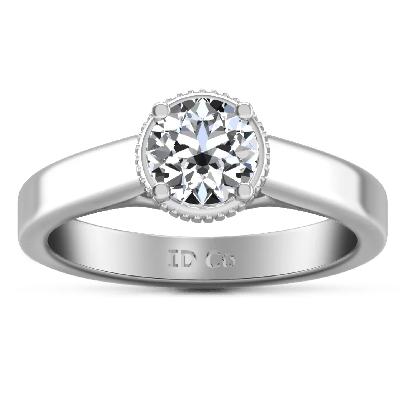Women's Infinity Symbol Rings in Rose Gold for a Romantic TouchRound Diamond Solitaire Engagement Ring Carina 14K White Gold Women's Infinity Symbol Rings in Rose Gold for a Romantic TouchRound Diamond Solitaire Engagement Ring Carina 14K White Gold