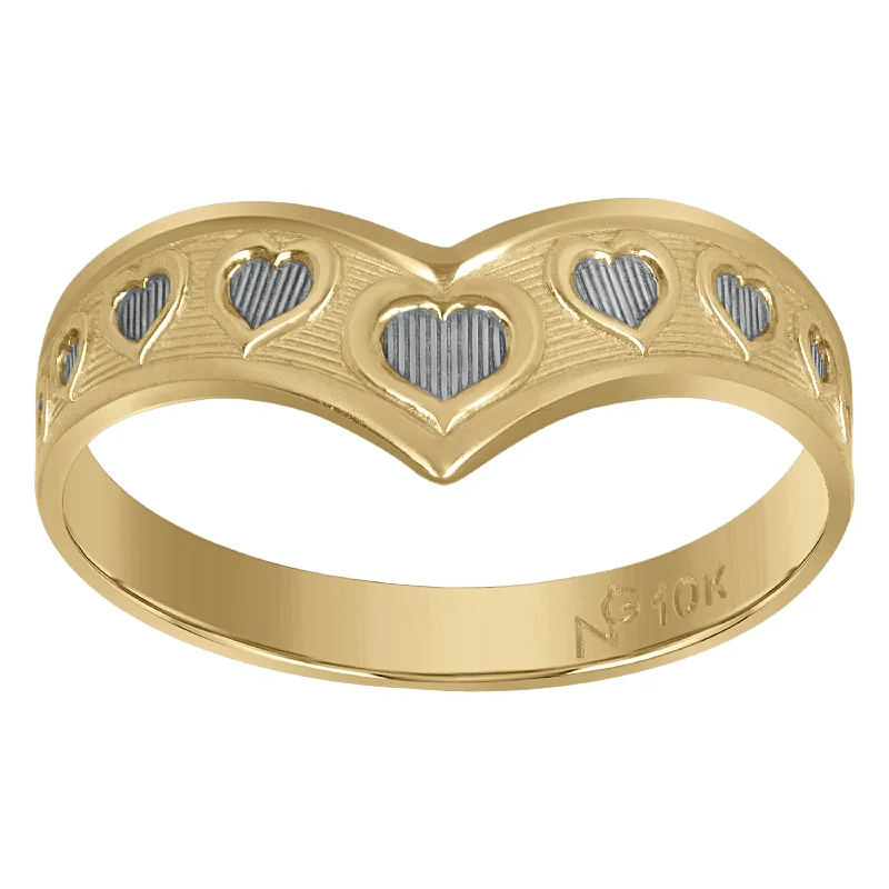 Statement - Making Fashion Rings in Gold - Plated Brass with Oversized Cubic Zirconia StonesKeene Jewelers 10Kt Two-Tone Gold Womens Heart Love & Hearts Rings Statement - Making Fashion Rings in Gold - Plated Brass with Oversized Cubic Zirconia StonesKeene Jewelers 10Kt Two-Tone Gold Womens Heart Love & Hearts Rings