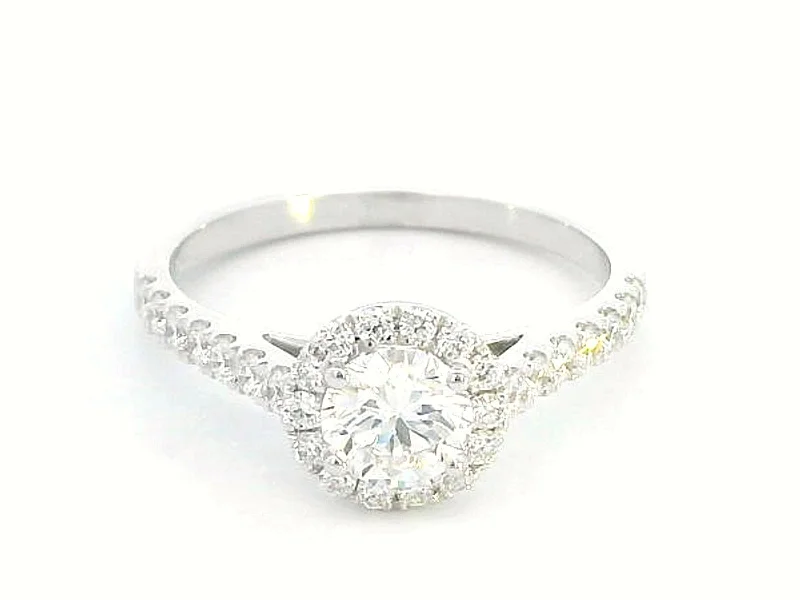 Men's Topaz Engagement Rings in 10K Gold with a Channel - Set Diamond Band18K Gold Diamond Halo Engagement Ring – 0.53ct VVS1 G Center Diamond Men's Topaz Engagement Rings in 10K Gold with a Channel - Set Diamond Band18K Gold Diamond Halo Engagement Ring – 0.53ct VVS1 G Center Diamond