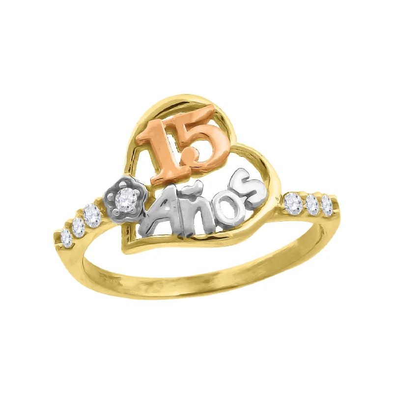 Vintage - Reproduction Fashion Rings in Bronze with Cameo - Style MedallionsKeene Jewelers 10kt Gold Womens Tri-color CZ 15 Anos Heart Flower Quinceanera Band Ring Vintage - Reproduction Fashion Rings in Bronze with Cameo - Style MedallionsKeene Jewelers 10kt Gold Womens Tri-color CZ 15 Anos Heart Flower Quinceanera Band Ring