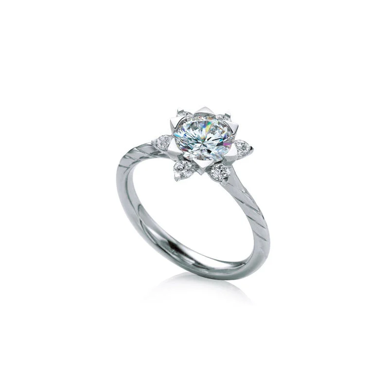 Men's Opal Engagement Rings in 10K Gold with a Milgrain - Trimmed BandMallow Round Brilliant Diamond Engagement Ring Men's Opal Engagement Rings in 10K Gold with a Milgrain - Trimmed BandMallow Round Brilliant Diamond Engagement Ring