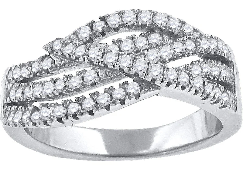 Rhinestone - Embellished Fashion Rings in Silver - Tone Metal for a Glamorous TouchKeene Jewelers 925 Sterling Silver Womens Cubic-Zirconia Twisted Fashion Ring Rhinestone - Embellished Fashion Rings in Silver - Tone Metal for a Glamorous TouchKeene Jewelers 925 Sterling Silver Womens Cubic-Zirconia Twisted Fashion Ring
