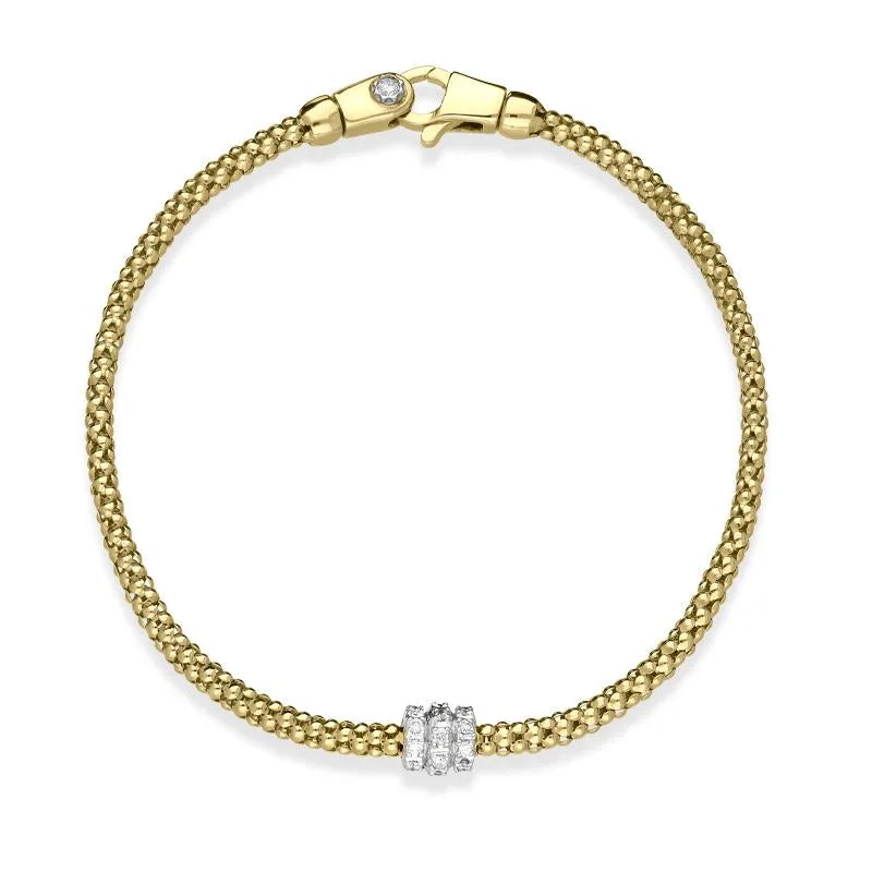 Chimento Melograno 18ct Yellow Gold 0.17ct Diamond Bracelet