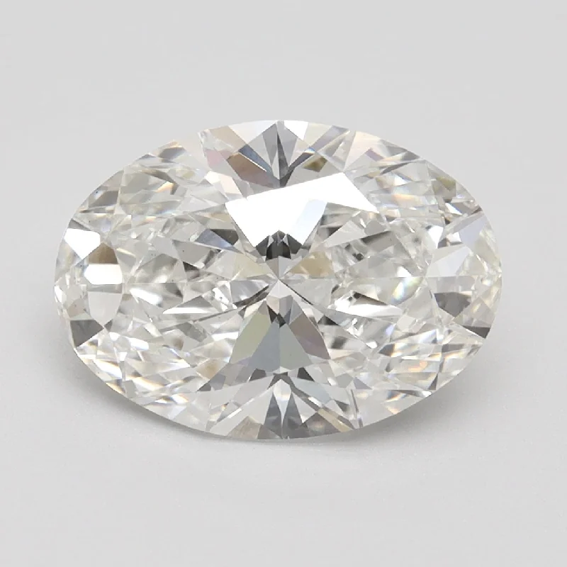 Three - stone diamond engagement ring in rose gold, symbolizing past, present, and futureOval 3.30 G VS2 Three - stone diamond engagement ring in rose gold, symbolizing past, present, and futureOval 3.30 G VS2