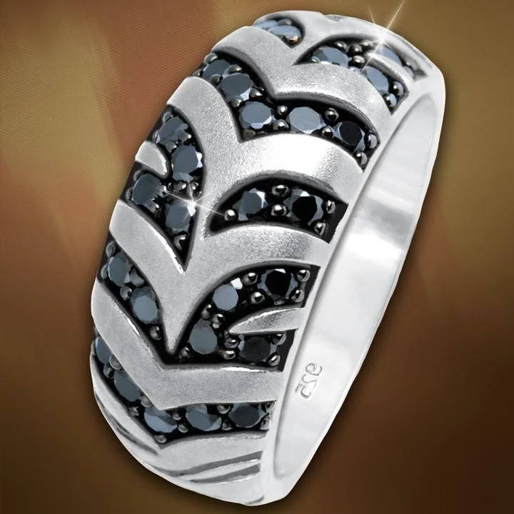 Art Deco - Inspired Women's Rings with Geometric Shapes in 14K GoldJungle Fever Zebra Ring Art Deco - Inspired Women's Rings with Geometric Shapes in 14K GoldJungle Fever Zebra Ring