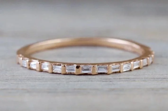 Men's pinky rings with a small gemstoneDainty Thin Channel Set Baguette Diamond Band B10076 Men's pinky rings with a small gemstoneDainty Thin Channel Set Baguette Diamond Band B10076