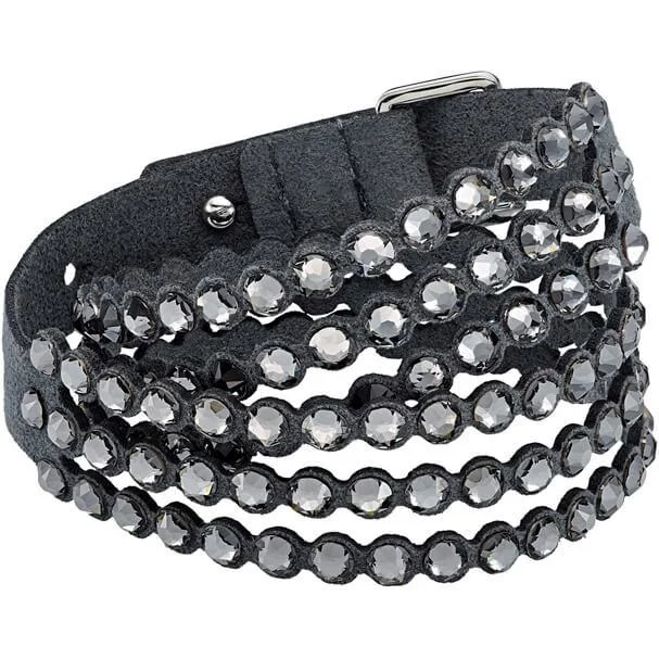 Swarovski Power Clear Crystal Grey Slake Bracelet