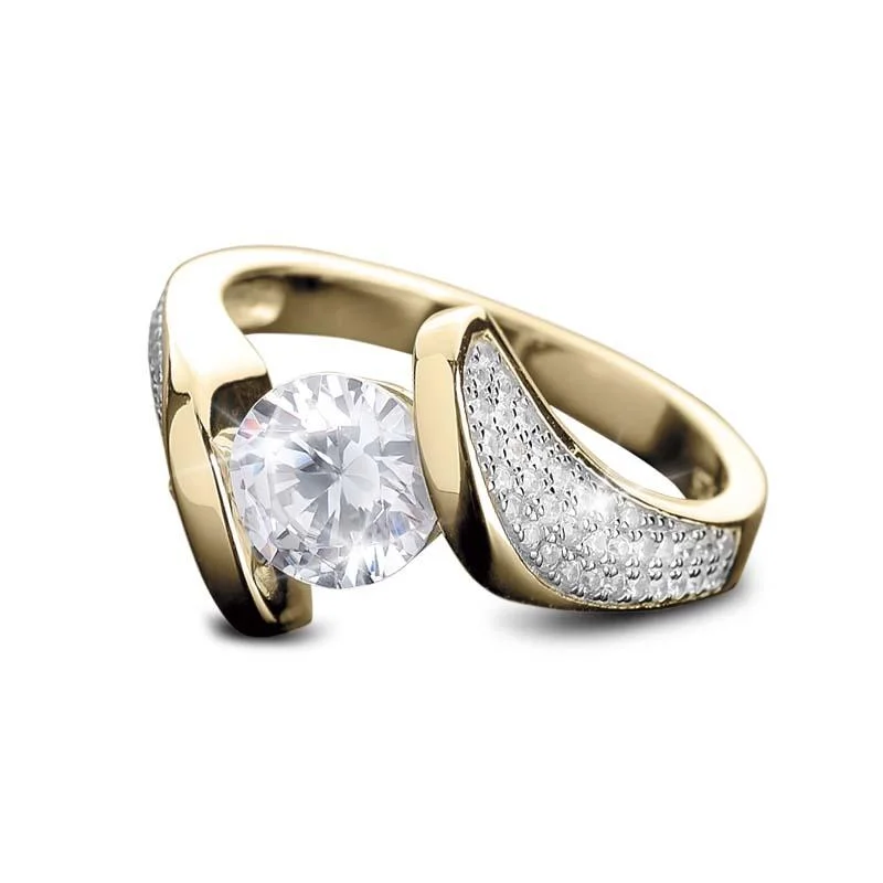 Magnetic Clasp Women's Rings for Easy Wearing and RemovalRegalia Twist Ring