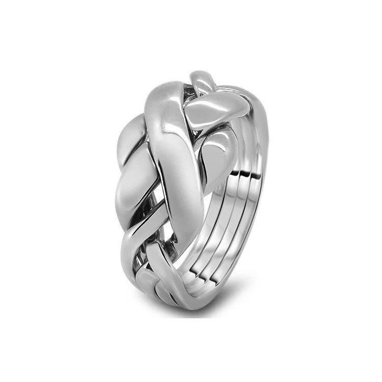 Vintage - Inspired Filigree - Design Women's Rings in Sterling SilverWomens Platinum 4RC-L Vintage - Inspired Filigree - Design Women's Rings in Sterling SilverWomens Platinum 4RC-L
