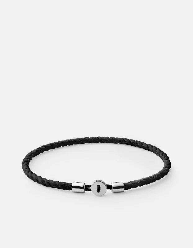 Tennis - Style Women's Rings with a Row of Round Diamonds in PlatinumNexus Cotton Rope Bracelet, Sterling Silver Tennis - Style Women's Rings with a Row of Round Diamonds in PlatinumNexus Cotton Rope Bracelet, Sterling Silver
