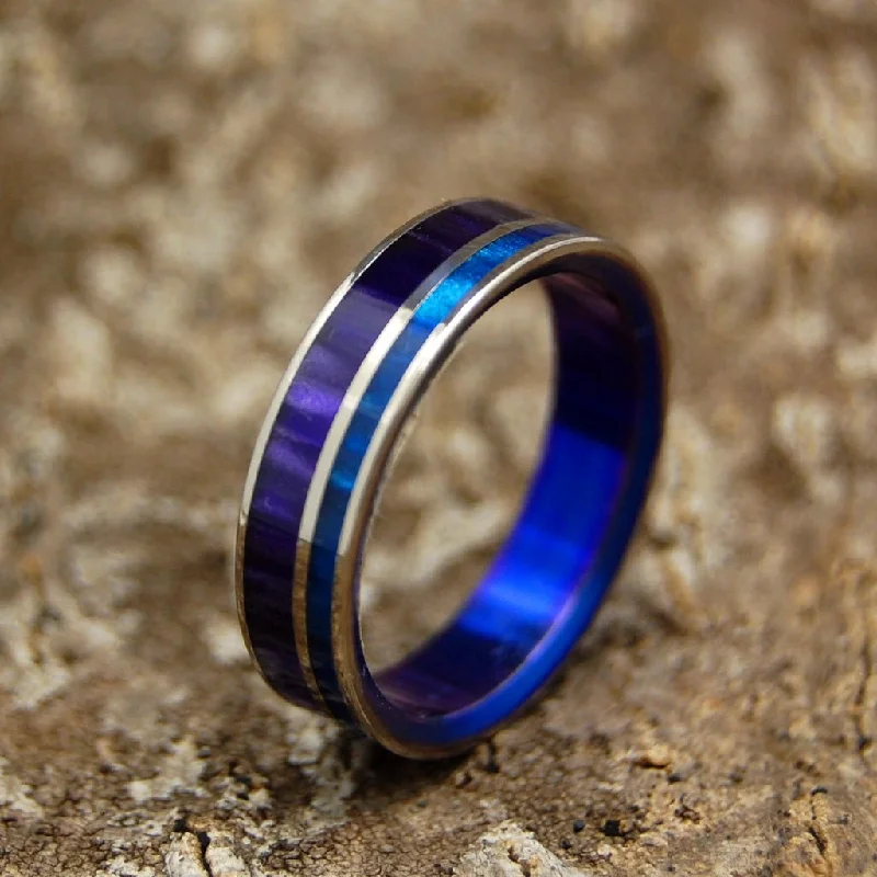 Floral - Patterned Women's Rings in 18K Yellow Gold for a Feminine LookRoyal Love | Men's Purple Marbled Resin & Titanium Wedding Ring Floral - Patterned Women's Rings in 18K Yellow Gold for a Feminine LookRoyal Love | Men's Purple Marbled Resin & Titanium Wedding Ring