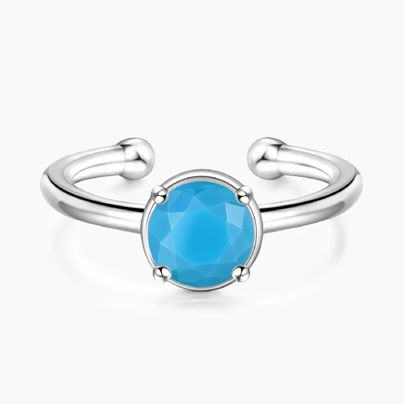 Art Deco - Inspired Women's Rings with Geometric Shapes in 14K GoldDecember Turquoise Birthstone Art Deco - Inspired Women's Rings with Geometric Shapes in 14K GoldDecember Turquoise Birthstone