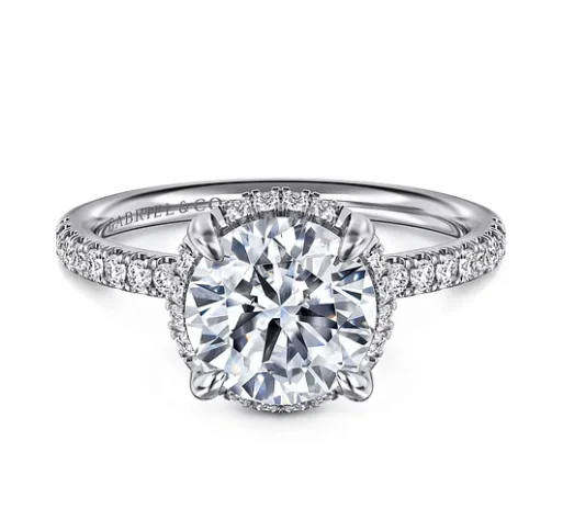 Men's Opal Engagement Rings in 10K Gold with a Milgrain - Trimmed Band14K White Gold 0.27cttw SI2 G-H Diamond Semi-Mount Engagement Ring by Gabriel Men's Opal Engagement Rings in 10K Gold with a Milgrain - Trimmed Band14K White Gold 0.27cttw SI2 G-H Diamond Semi-Mount Engagement Ring by Gabriel